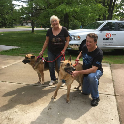 Blenker Employees Fundraise for Crossroads K9 Rescue at Packers Games