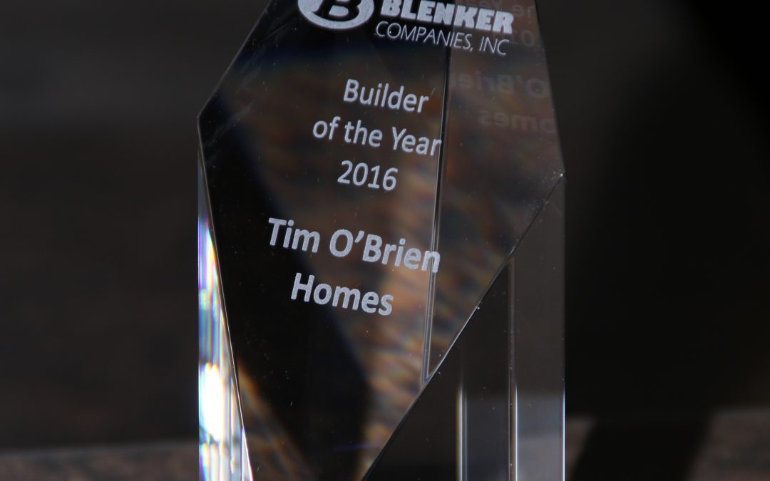 2017 Tim O’Brien Homes Builder of the Year Press Release
